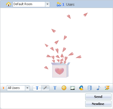 123 flash chat valentine's background20