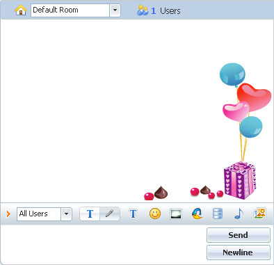 123 flash chat valentine's background22