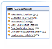 HTML Room List Live Demo