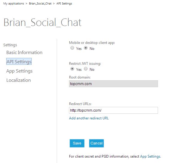 Windows Live App Basic Info of 123 Flash Chat, Chat Software