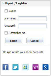 Social Connect Login Panel of 123 Flash Chat, Chat Software Social Connect Login Panel of 123 Flash Chat, Chat Software