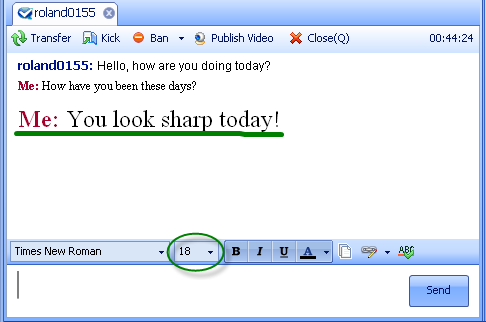 font_size font_size