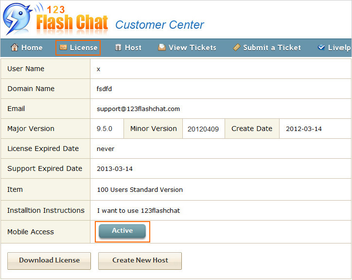 License Users Get Mobile Chat ID, 123 Flash Chat Hosting Users Get Mobile Chat ID, 123 Flash Chat