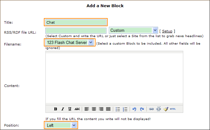 Install the module in the admin panel