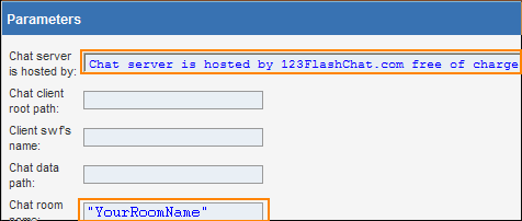 Chat server is hosted by 123flashchat.gr free of charge