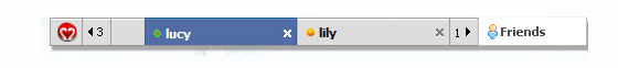 Facebook Messenger Web Bar from 123 Web Messenger